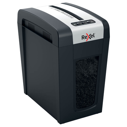 Artikelbild 14 für Rexel Secure MC6-SL Aktenvernichter mit Partikelschnitt P-5, 2 x 15 mm, bis 6 Blatt, schwarz, Artikelnummer 437204
