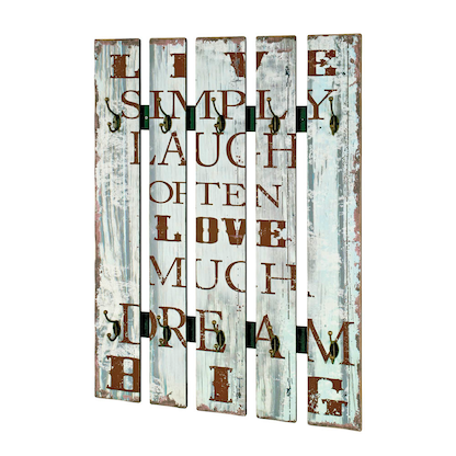 Artikelbild 3 für HAKU Möbel Wandgarderobe 89919 Motiv Holz 10 Haken 70,0 x 100,0 cm, Artikelnummer 553212