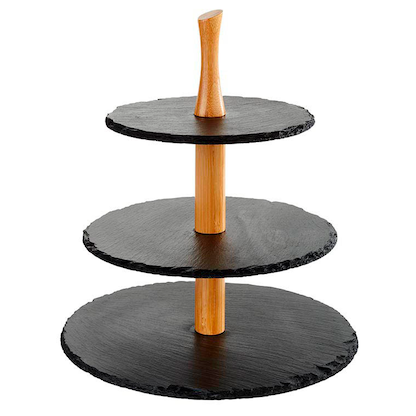 Artikelbild 21 für APS Etagere braun, schwarz 34,0 cm, Artikelnummer 193777