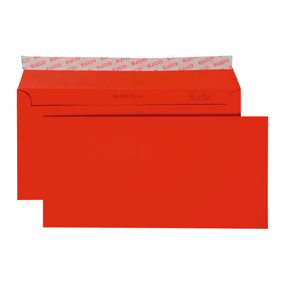 Artikelbild 14 für ELCO Briefumschläge Color DIN lang ohne Fenster rot haftklebend 250 St., Artikelnummer 334203