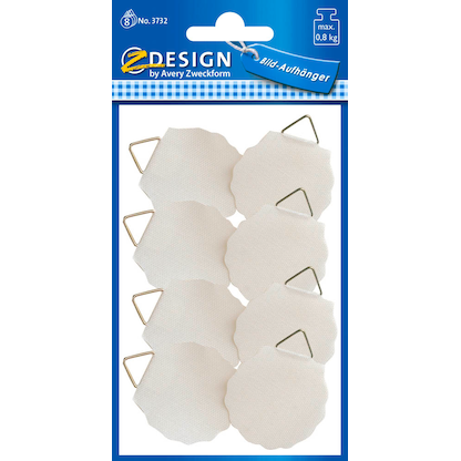 Artikelbild für AVERY Zweckform Bildaufhänger selbstklebend für max. 0,8 kg 30,0 x 30,0 mm, 8 St., Artikelnummer 732582