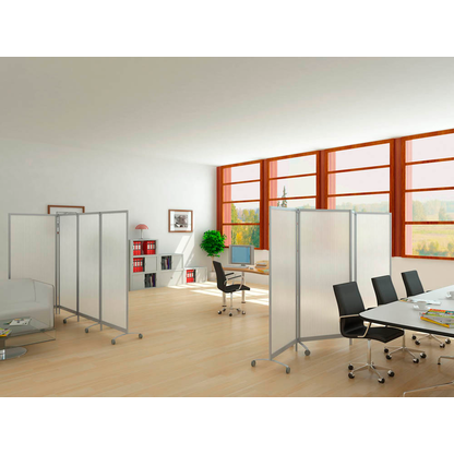 Artikelbild 6 für PAPERFLOW Trennwand, transparent 76,0 x 160,0 cm mit Rollen, 2 St., Artikelnummer 423624