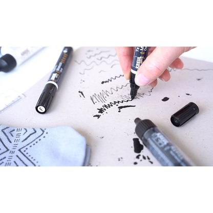 Artikelbild 5 für KREUL Opak Medium Textilmarker schwarz 2,0 - 4,0 mm, 1 St., Artikelnummer 115099