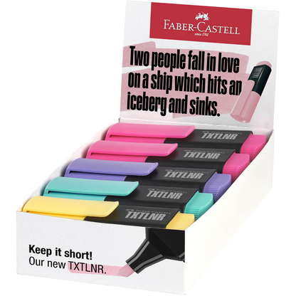 Artikelbild 15 für FABER-CASTELL TXTLNR Mini Pastell B Textmarker farbsortiert, 10 St., Artikelnummer 589596