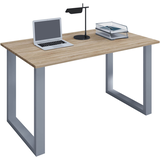 Artikelbild 1 für VCM my office Lona Schreibtisch sonoma-eiche rechteckig, U-Fuß-Gestell silber 140,0 x 50,0 cm, Artikelnummer 973300