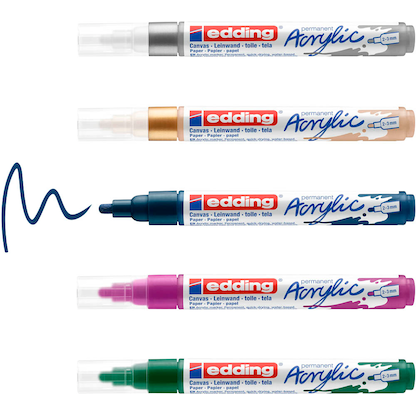 Artikelbild 23 für edding 5100 festlich Acrylstift farbsortiert 2,0 - 3,0 mm, 1 Set, Artikelnummer 496765