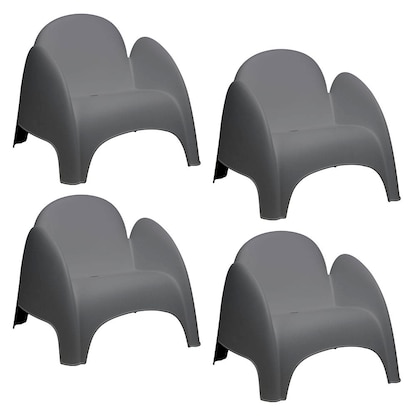 Artikelbild 2 für meet powered by PAPERFLOW Sessel DUMBO anthrazit Kunststoff, 4 St., Artikelnummer 638021