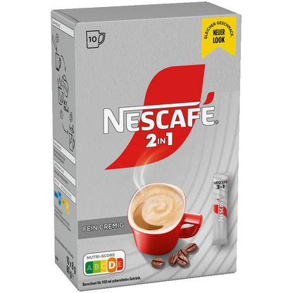 Artikelbild 2 für NESCAFÉ 2in1 Instantkaffee, mild, 10 x 8,0 g, Artikelnummer 612786