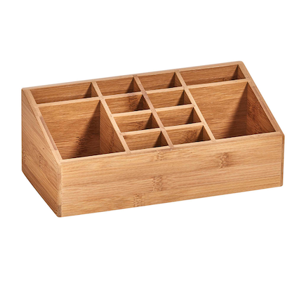 Artikelbild 2 für Zeller Schreibtisch-Organizer natur Bambus 12 Fächer 25,4 x 12,0 x 10,0 cm, Artikelnummer 685269
