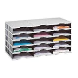 Artikelbild 1 für styro Sortierstation Styrodoc grau/schwarz mit 15 Fächer, Artikelnummer 435776