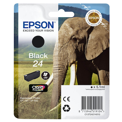 Artikelbild 1 für EPSON 24 / T2421 Foto schwarz Druckerpatrone, Artikelnummer 426635
