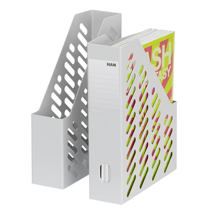 Artikelbild 12 für 2 HAN Stehsammler Klassik 1600-11 lichtgrau Kunststoff, DIN A4, Artikelnummer 114454