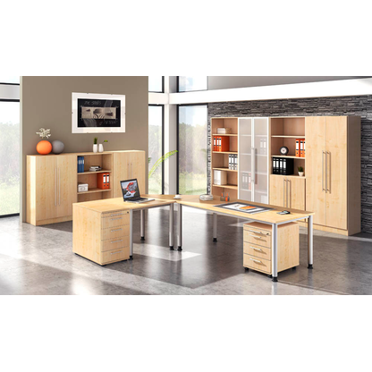 Artikelbild 5 für HAMMERBACHER Regalschrank Orbis, V7300/3/3/RE ahorn 80,0 x 42,0 x 200,4 cm, Artikelnummer 373993