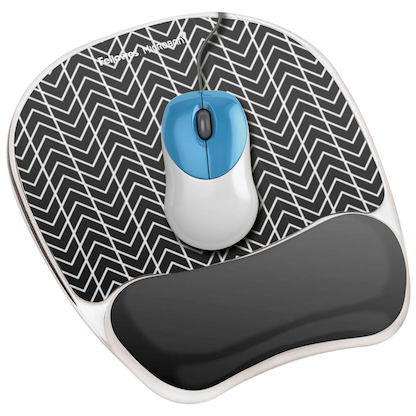 Artikelbild 16 für Fellowes Mousepad mit Handgelenkauflage Photo Gel Zick-Zack schwarz, weiß, Artikelnummer 780167
