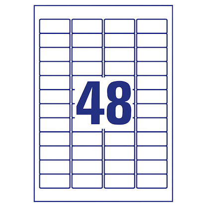 Artikelbild 8 für 1.200 AVERY Zweckform Folien-Adressetiketten J4720-25 transparent 45,7 x 21,2 mm, Artikelnummer 345306