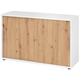 Artikelbild 1 für HAMMERBACHER Schiebetürenschrank, V1752S/W/R/RE asteiche, weiß 1 Fachboden 120,0 x 40,0 x 74,8 cm, Artikelnummer 376998