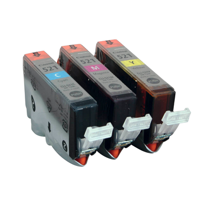 Artikelbild 3 für Canon CLI-521 C/M/Y cyan, magenta, gelb Druckerpatronen, 3er-Set, Artikelnummer 209227