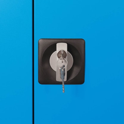 Artikelbild 6 für ADB Metallschrank 40955 lichtgrau, lichtblau 92,0 x 42,0 x 195,0 cm, aufgebaut, Artikelnummer 892832