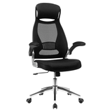 Artikelbild 1 für SONGMICS Bürostuhl, OBN86BK Stoff schwarz, Gestell silber, Artikelnummer 262747