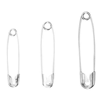 Artikelbild 3 für 12 Gowi Sicherheitsnadeln silber, Artikelnummer 431561