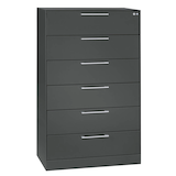 Artikelbild 1 für CP C 3000 Asisto Karteischrank anthrazit 6 Schubladen 80,0 x 43,5 x 131,0 cm, Artikelnummer 436238