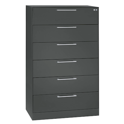 Artikelbild für CP C 3000 Asisto Karteischrank anthrazit 6 Schubladen 80,0 x 43,5 x 131,0 cm, Artikelnummer 436238