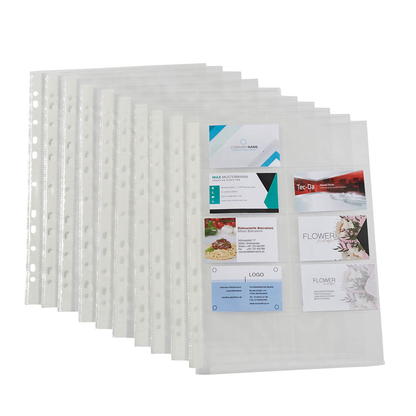 Artikelbild für 10 Lands Visitenkartenhüllen DIN A4 glasklar glatt 0,08 mm, Artikelnummer 202707