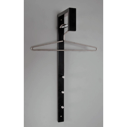 Artikelbild 2 für HAKU Möbel Wandgarderobe 89545 schwarz Metall 3 Haken 4,0 x 70,0 cm, Artikelnummer 553083