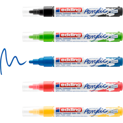 Artikelbild für edding 5100 basic Acrylstifte farbsortiert 2,0 - 3,0 mm, 1 Set, Artikelnummer 496792