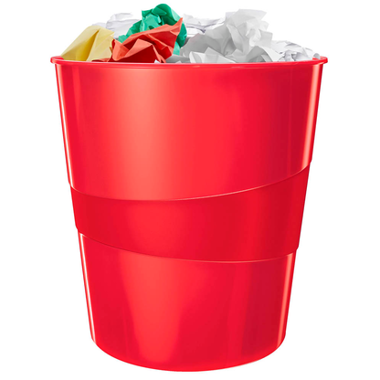 Artikelbild für AKTION: LEITZ WOW Duo Colour Papierkorb 15,0 l rot mit Prämie nach Registrierung, Artikelnummer 235139