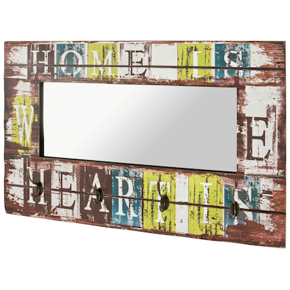 Artikelbild 2 für HAKU Möbel Wandgarderobe 89992 Motiv Holz 4 Haken 80,0 x 52,0 cm, Artikelnummer 553331