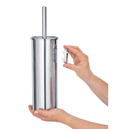 Artikelbild 4 für WENKO WC-Garnitur Basic silber Metall, Artikelnummer 815421