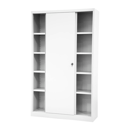 Artikelbild 8 für BISLEY Schiebetürenschrank Cito, SD12194S696 verkehrsweiß 4 Fachböden 120,0 x 43,0 x 198,0 cm, Artikelnummer 272373