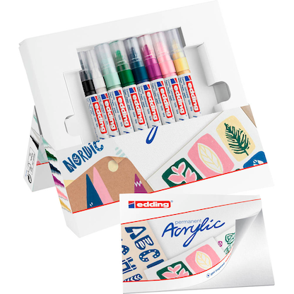 Artikelbild 2 für edding nordic Acrylstifte-Set farbsortiert 1 Set, Artikelnummer 496903
