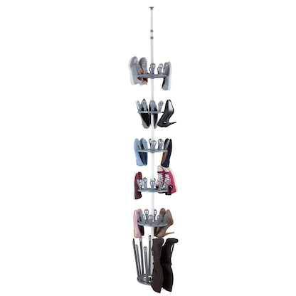 Artikelbild 24 für WENKO Teleskop-Schuhregal Achilles weiß, grau 30,0 x 30,0 x 100,0 - 300,0 cm, Artikelnummer 529143