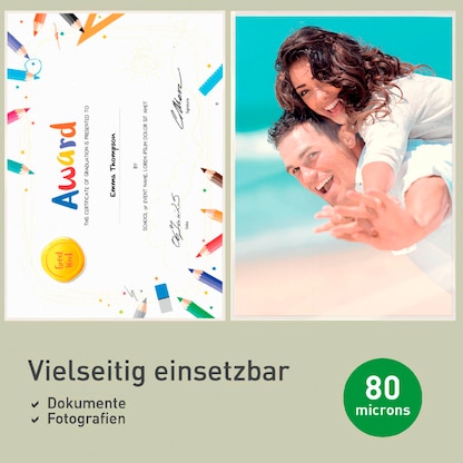 Artikelbild 12 für 100 LEITZ UDT Laminierfolien glänzend für A4 80 micron, Artikelnummer 472464