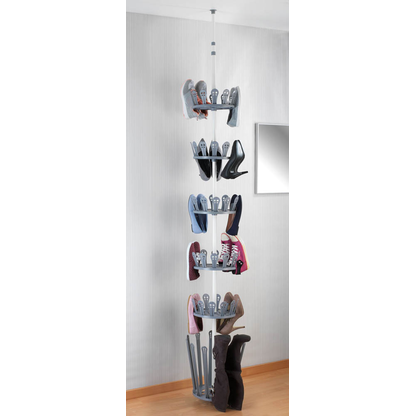 Artikelbild 6 für WENKO Teleskop-Schuhregal Achilles weiß, grau 30,0 x 30,0 x 100,0 - 300,0 cm, Artikelnummer 529143