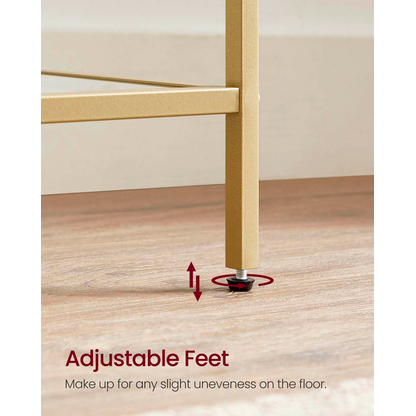 Artikelbild 7 für VASAGLE Bücherregal gold 40,0 x 30,0 x 124,5 cm, Artikelnummer 262507