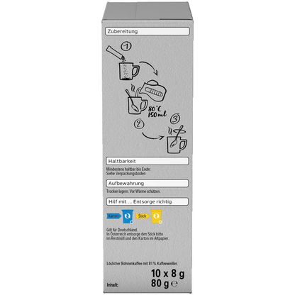 Artikelbild 7 für NESCAFÉ 2in1 Instantkaffee, mild, 10 x 8,0 g, Artikelnummer 612786