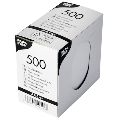 Artikelbild 3 für 500 PAPSTAR Tropfdeckchen Ø 8,5 cm, Artikelnummer 363612