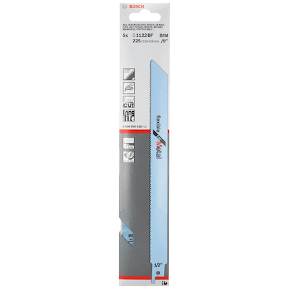 Artikelbild 2 für AKTION: 5 BOSCH S 1122 BF Säbelsägeblätter mit Prämie nach Registrierung, Artikelnummer 452811