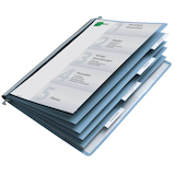 Artikelbild 1 für DURABLE Personalhefter Kunststoff blau 5 x kaufmännische Heftung, Artikelnummer 334318