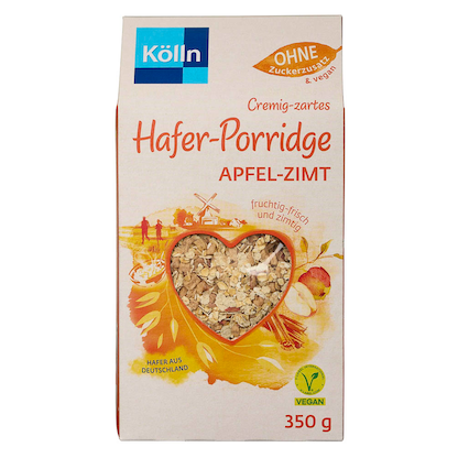 Artikelbild 2 für Kölln Porridge Apfel-Zimt 350,0 g, Artikelnummer 296219