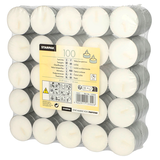 Artikelbild 1 für 100 STARPAK Teelichter weiß, Artikelnummer 452532