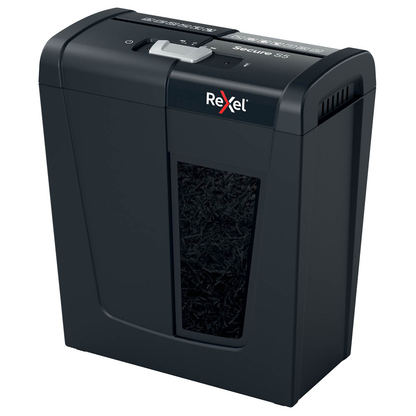 Artikelbild 2 für Rexel Secure S5 Aktenvernichter mit Streifenschnitt P-2, 6 mm, bis 5 Blatt, schwarz, Artikelnummer 437131