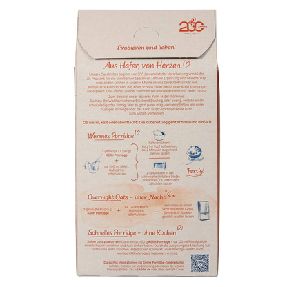 Artikelbild 4 für Kölln Porridge Apfel-Zimt 350,0 g, Artikelnummer 296219