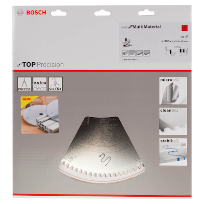 Artikelbild 2 für AKTION: BOSCH Best for Multi Material Kreissägeblatt 305,0 mm, 96 Zähne mit Prämie nach Registrierung, Artikelnummer 453393