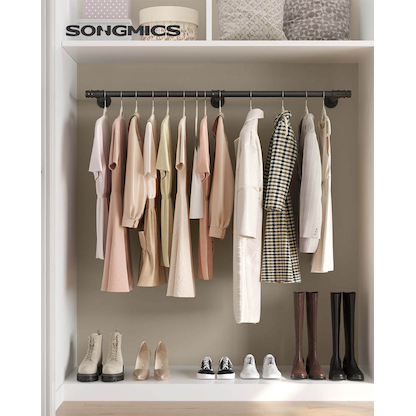 Artikelbild 3 für SONGMICS Wandgarderobe schwarz Metall 170,0 x 7,0 cm, Artikelnummer 290308