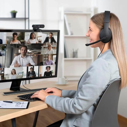 Artikelbild 2 für hama HS-USB300 V2 USB-Headset schwarz, Artikelnummer 388167