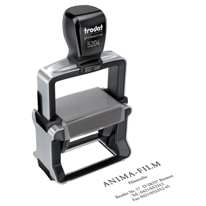 Artikelbild für trodat Textstempel, individualisierbar 5204 selbstfärbend schwarz ohne Logo, 1 St., Artikelnummer 320940